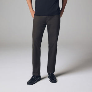 Green Khaki Slim Fit Soft Touch 5 Pocket Jean Style Trousers