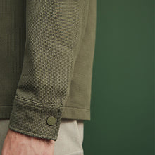 Load image into Gallery viewer, Khaki Green Popper Shacket
