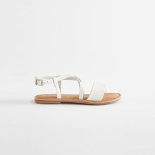 Load image into Gallery viewer, White Leather Sandals
