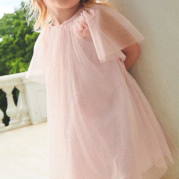 Pale Pink Sparkle Tulle Party Dress (3mths-6yrs)