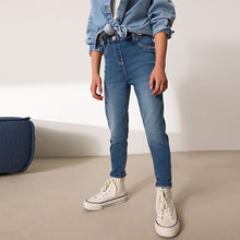 Load image into Gallery viewer, Mid Blue Regular Lenght Stretch Jeggings (3-16yrs)

