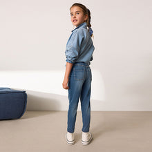 Load image into Gallery viewer, Mid Blue Regular Lenght Stretch Jeggings (3-16yrs)
