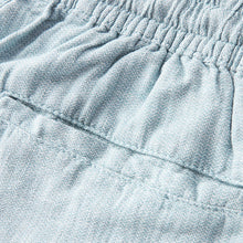 Load image into Gallery viewer, Blue Cotton Linen Dock Shorts
