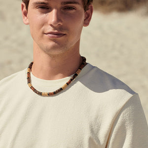 Ecru Texture Textured Relaxed Heavyweight 100% Cotton T-Shirt