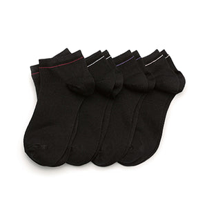 Black Modal Trainer Socks 4 Pack