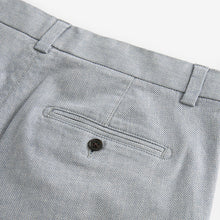 Load image into Gallery viewer, Light Blue Texture Straight Fit Stretch Chinos Shorts
