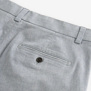 Light Blue Texture Straight Fit Stretch Chinos Shorts