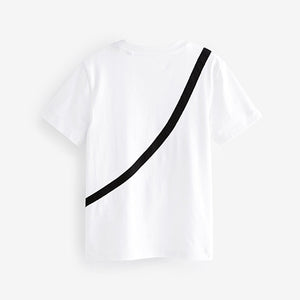 White Bag Pocket Short Sleeve T-Shirt (3-12yrs)