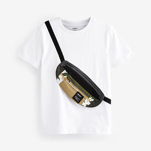 White Bag Pocket Short Sleeve T-Shirt (3-12yrs)