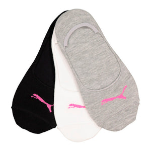 Lad.3pk Invisible Sock Blk-whT