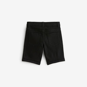Black Denim Shorts