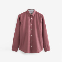 Load image into Gallery viewer, Pink Stretch Oxford Long Sleeve Shirt
