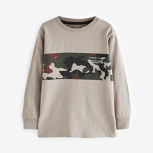 Load image into Gallery viewer, Camouflage Long Sleeve Colourblock T-Shirts 3 Pack (3-12yrs)
