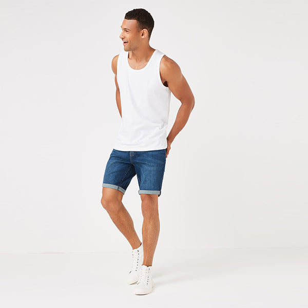 White Regular Fit Vest