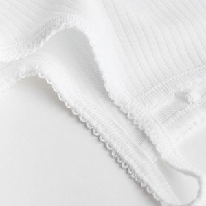 White White 5 Pack Strappy Vest Bodysuits (0mth-3yrs)