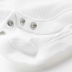 White White 5 Pack Strappy Vest Bodysuits (0mth-3yrs)