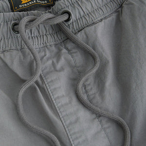 Light Blue Grey Regular Tapered Fit Stretch Utility Cargo Trousers