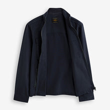 Load image into Gallery viewer, Navy 100% Cotton Zip-Up Shacket
