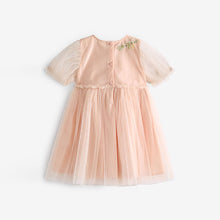 Load image into Gallery viewer, Pink Embroidered Mesh Party Dress (3mths-5-6yrs)
