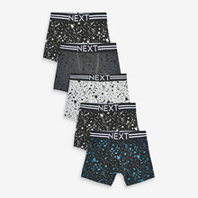 Load image into Gallery viewer, Black Monochrome 5 Pack Trunks (2-12yrs)
