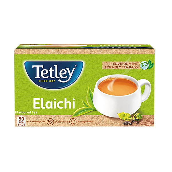 TETLEY TEA BAG BLACK TEA ELAICHI X50