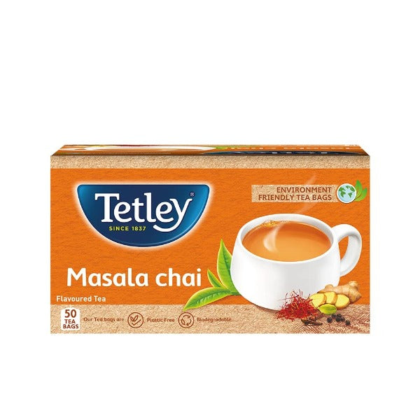 TETLEY TEA BAG BLACK TEA MASALA X50