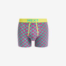 Load image into Gallery viewer, Bright Geo Pattern 4 pack A-Front Boxers
