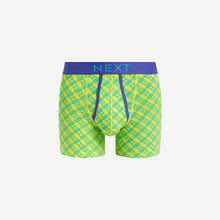 Load image into Gallery viewer, Bright Geo Pattern 4 pack A-Front Boxers
