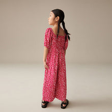 Load image into Gallery viewer, Red Hearts Printed Jumpsuit (3-12yrs)
