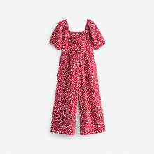 Load image into Gallery viewer, Red Hearts Printed Jumpsuit (3-12yrs)
