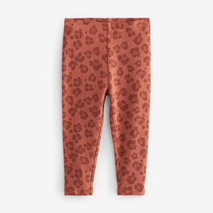 Animal Print Rib Jersey Leggings (3mths-6yrs)