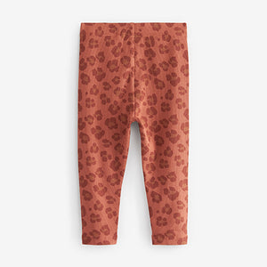 Animal Print Rib Jersey Leggings (3mths-6yrs)