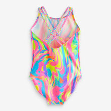 Load image into Gallery viewer, Multi Bright Abstract Print Swimsuit (3-12yrs)
