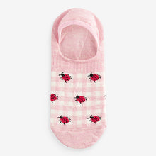 Load image into Gallery viewer, Pastel Spring Animals Print Invisible Trainers Socks 5 Pack
