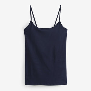 Navy Blue Thin Strap Vest