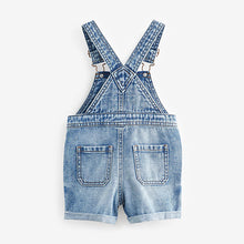 Load image into Gallery viewer, Light Wash 100% Cotton Denim Dungarees (3mths-6yrs)

