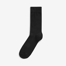 Load image into Gallery viewer, Black Essential Socks 7 Pack
