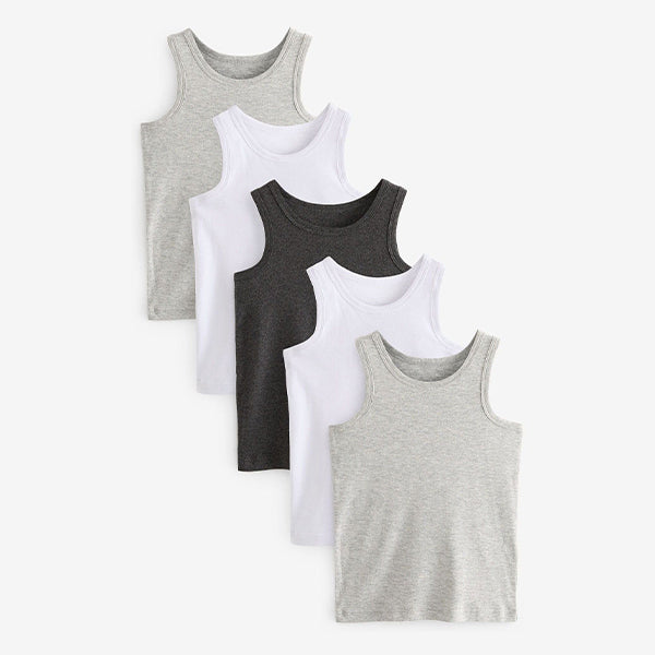 Grey Vests 5 Pack