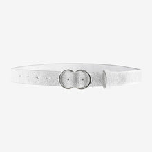 Load image into Gallery viewer, Silver Double Circle Sparkle Regular Belt
