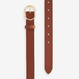 Tan Brown Regular PU Belt