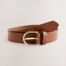 Load image into Gallery viewer, Tan Brown Regular Leather Belt
