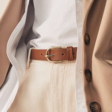 Load image into Gallery viewer, Tan Brown Regular Leather Belt

