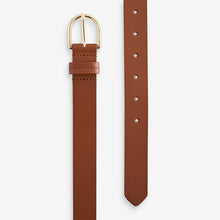 Load image into Gallery viewer, Tan Brown Regular Leather Belt
