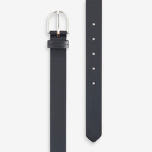 Load image into Gallery viewer, Navy Regular Leather Belt
