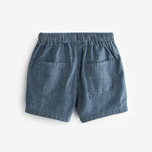 Load image into Gallery viewer, Classic Blues Pull On 100% Cotton Shorts 3 Pack
