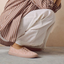 Load image into Gallery viewer, Print Embroidered Forever Comfort® Laceless Canvas Slip-On Trainers
