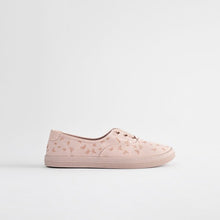 Load image into Gallery viewer, Print Embroidered Forever Comfort® Laceless Canvas Slip-On Trainers
