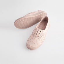 Load image into Gallery viewer, Print Embroidered Forever Comfort® Laceless Canvas Slip-On Trainers
