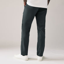 Load image into Gallery viewer, Charcoal Grey Straight Fit Stretch Chinos Trousers
