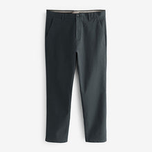 Load image into Gallery viewer, Charcoal Grey Straight Fit Stretch Chinos Trousers
